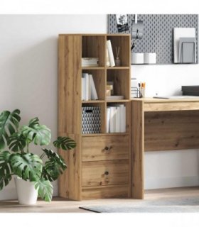 vidaXL Highboard with Drawer Artisan Oak 45.5 x 34 x 127 cm
