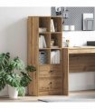 vidaXL Highboard with Drawer Artisan Oak 45.5 x 34 x 127 cm