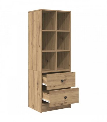 vidaXL Highboard with Drawer Artisan Oak 45.5 x 34 x 127 cm