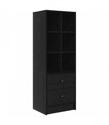 vidaXL Highboard with Drawer Black Oak 45.5 x 34 x 127 cm