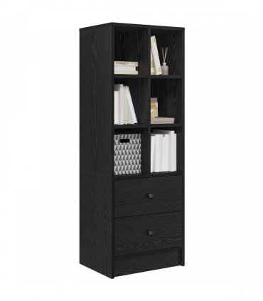 vidaXL Highboard with Drawer Black Oak 45.5 x 34 x 127 cm