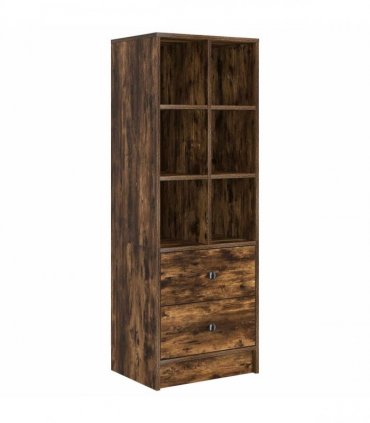 vidaXL Highboard with Drawer Smoked Oak 45.5 x 34 x 127 cm