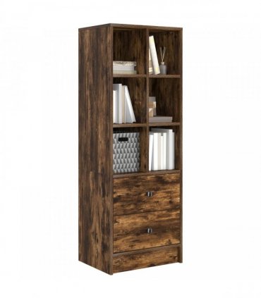 vidaXL Highboard with Drawer Smoked Oak 45.5 x 34 x 127 cm