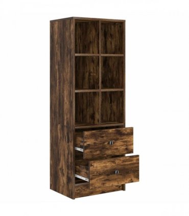 vidaXL Highboard with Drawer Smoked Oak 45.5 x 34 x 127 cm