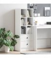 vidaXL Highboard with Drawer White 45.5 x 34 x 127 cm