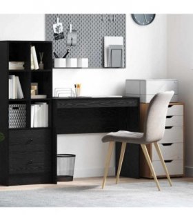 vidaXL Desk Black Oak 90 x 40 x 76 cm