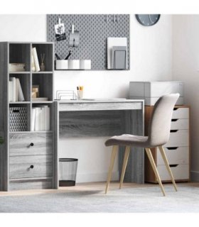 vidaXL Desk Grey Sonoma 90 x 40 x 76 cm