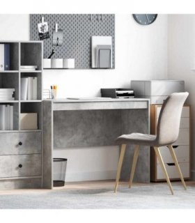 vidaXL Desk Concrete Grey 100 x 50 x 76 cm