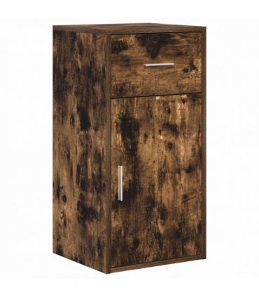vidaXL Sideboard with Drawer Smoked Oak 38 x 34 x 75 cm