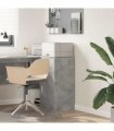 vidaXL Sideboard with Drawer Concrete Grey 38 x 34 x 75 cm