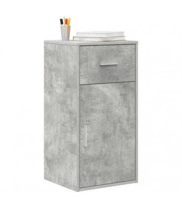 vidaXL Sideboard with Drawer Concrete Grey 38 x 34 x 75 cm