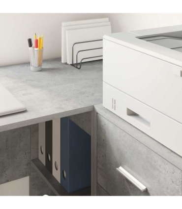 vidaXL Sideboard with Drawer Concrete Grey 38 x 34 x 75 cm