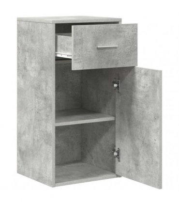 vidaXL Sideboard with Drawer Concrete Grey 38 x 34 x 75 cm