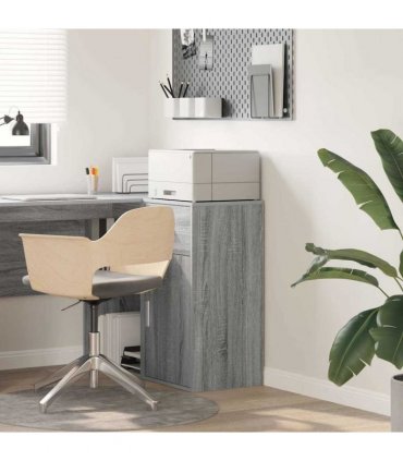 vidaXL Sideboard with Drawer Grey Sonoma 38 x 34 x 75 cm