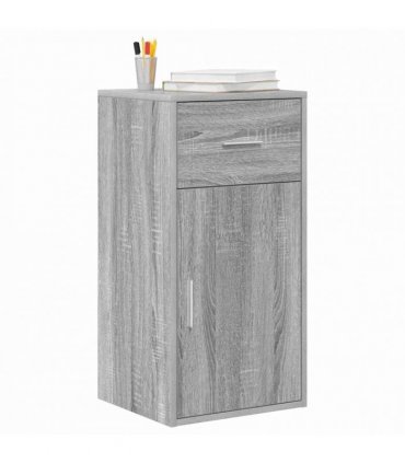 vidaXL Sideboard with Drawer Grey Sonoma 38 x 34 x 75 cm