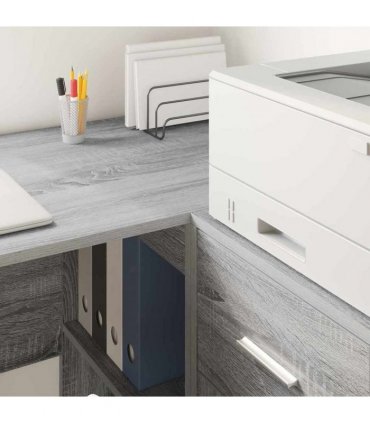 vidaXL Sideboard with Drawer Grey Sonoma 38 x 34 x 75 cm