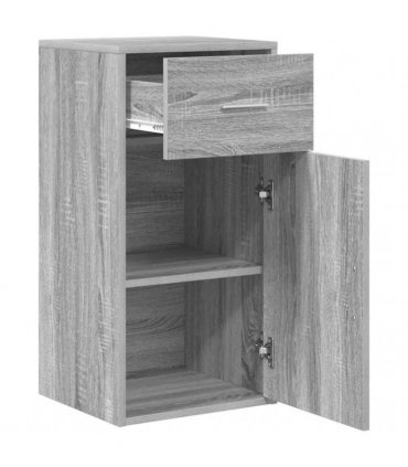 vidaXL Sideboard with Drawer Grey Sonoma 38 x 34 x 75 cm