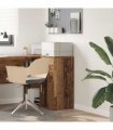 vidaXL Sideboard with Drawer Old Wood 38 x 34 x 75 cm