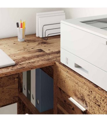 vidaXL Sideboard with Drawer Old Wood 38 x 34 x 75 cm