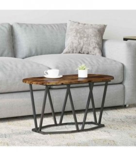 vidaXL Coffee Table Smoked Oak 80 x 40 x 40.5 cm