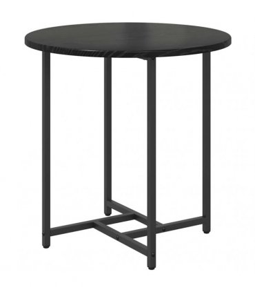 vidaXL Side Table Set 2 pcs Black Oak
