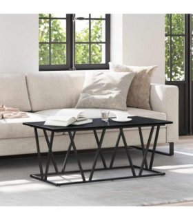 vidaXL Coffee Table Black Oak 100 x 50 x 40 cm