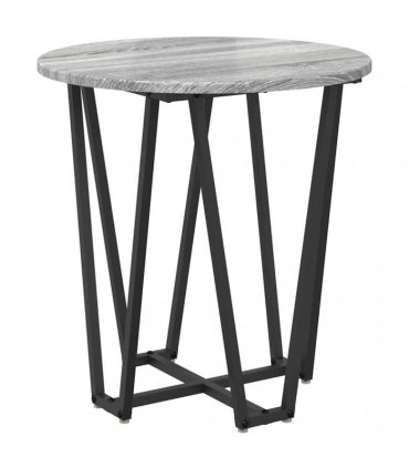 vidaXL Side Table Set 2 pcs Grey Sonoma and Black — V0672062529