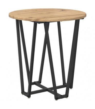vidaXL Side Table Set 2 pcs Artisan Oak and Black — V0672062530