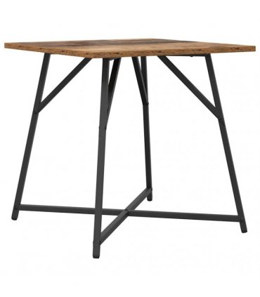 vidaXL Side Table Set 2 pcs Old Wood and Black — V0672062532