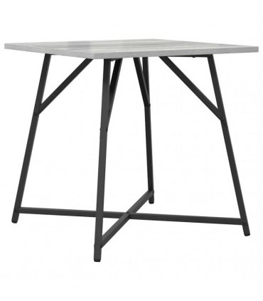 vidaXL Side Table Set 2 pcs Grey Sonoma and Black — V0672062534