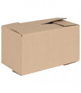 vidaXL Folding Box 50 pcs Natural 24 x 13 x 13 cm Cardboard