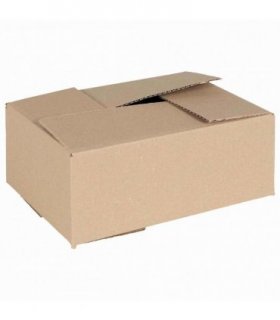 vidaXL Folding Box 50 pcs Natural 25 x 17.5 x 10 cm Cardboard