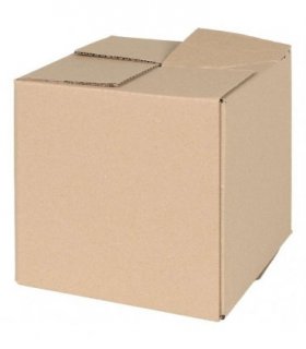 vidaXL Folding Box 50 pcs Natural 20 x 20 x 20 cm Cardboard