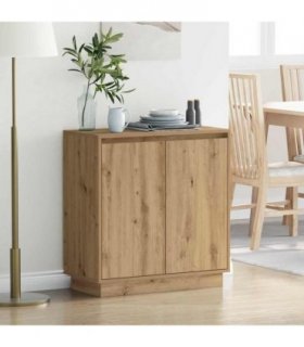 vidaXL LED Sideboard for Artisan Oak 71 x 34.5 x 75 cm
