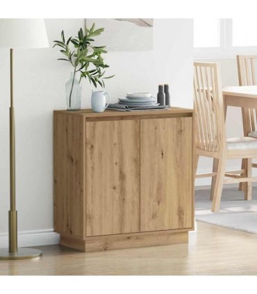 vidaXL LED Sideboard for Artisan Oak 71 x 34.5 x 75 cm