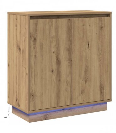 vidaXL LED Sideboard for Artisan Oak 71 x 34.5 x 75 cm