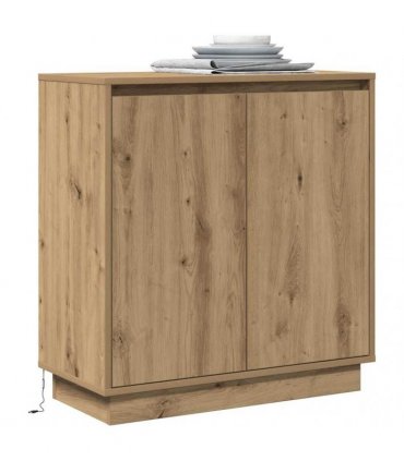 vidaXL LED Sideboard for Artisan Oak 71 x 34.5 x 75 cm