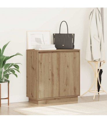 vidaXL LED Sideboard for Artisan Oak 71 x 34.5 x 75 cm