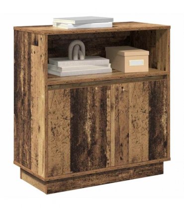 vidaXL LED Sideboard Old Wood 71 x 34.5 x 75 cm Engineered Wood