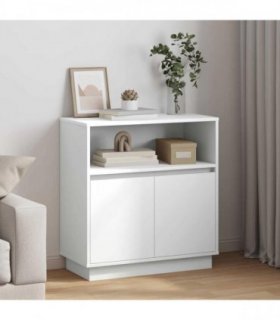 vidaXL LED Sideboard White 71 x 34.5 x 75 cm Engineered Wood
