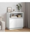 vidaXL LED Sideboard White 71 x 34.5 x 75 cm Engineered Wood