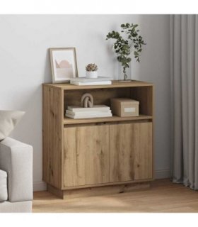 vidaXL LED Sideboard Artisan Oak 71 x 34.5 x 75 cm Engineered Wood