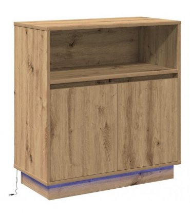 vidaXL LED Sideboard Artisan Oak 71 x 34.5 x 75 cm Engineered Wood