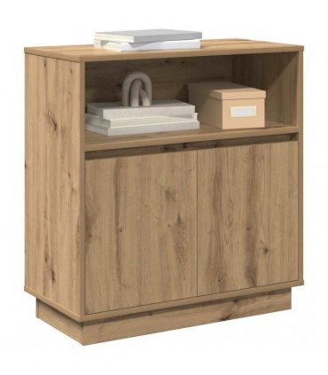 vidaXL LED Sideboard Artisan Oak 71 x 34.5 x 75 cm Engineered Wood