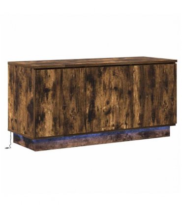 vidaXL TV Cabinet Smoked Oak 100 x 38 x 49 cm Engineered Wood