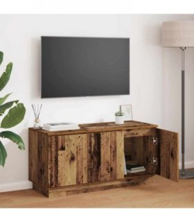 vidaXL TV Cabinet Old Wood 100 x 38 x 49 cm Engineered Wood