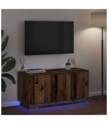 vidaXL TV Cabinet Old Wood 100 x 38 x 49 cm Engineered Wood