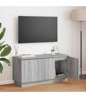 vidaXL TV Cabinet Grey Sonoma 100 x 38 x 49 cm Engineered Wood