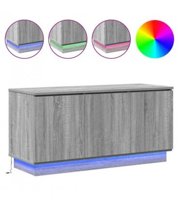 vidaXL TV Cabinet Grey Sonoma 100 x 38 x 49 cm Engineered Wood