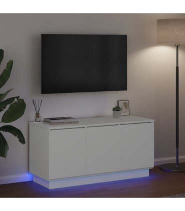 vidaXL TV Cabinet White 100 x 38 x 49 cm Engineered Wood
